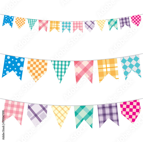 Colorful Festa Junina Bunting Flags – São João Decoration from Northeast Brazil