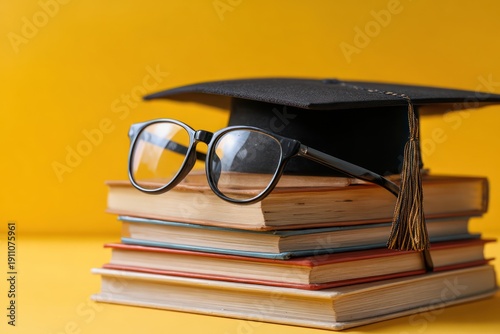 Wallpaper Mural College education concept with graduation mortarboard cap Torontodigital.ca