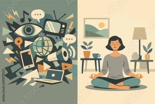 Information overload versus mental well-being: balancing digital detox and mindfulness