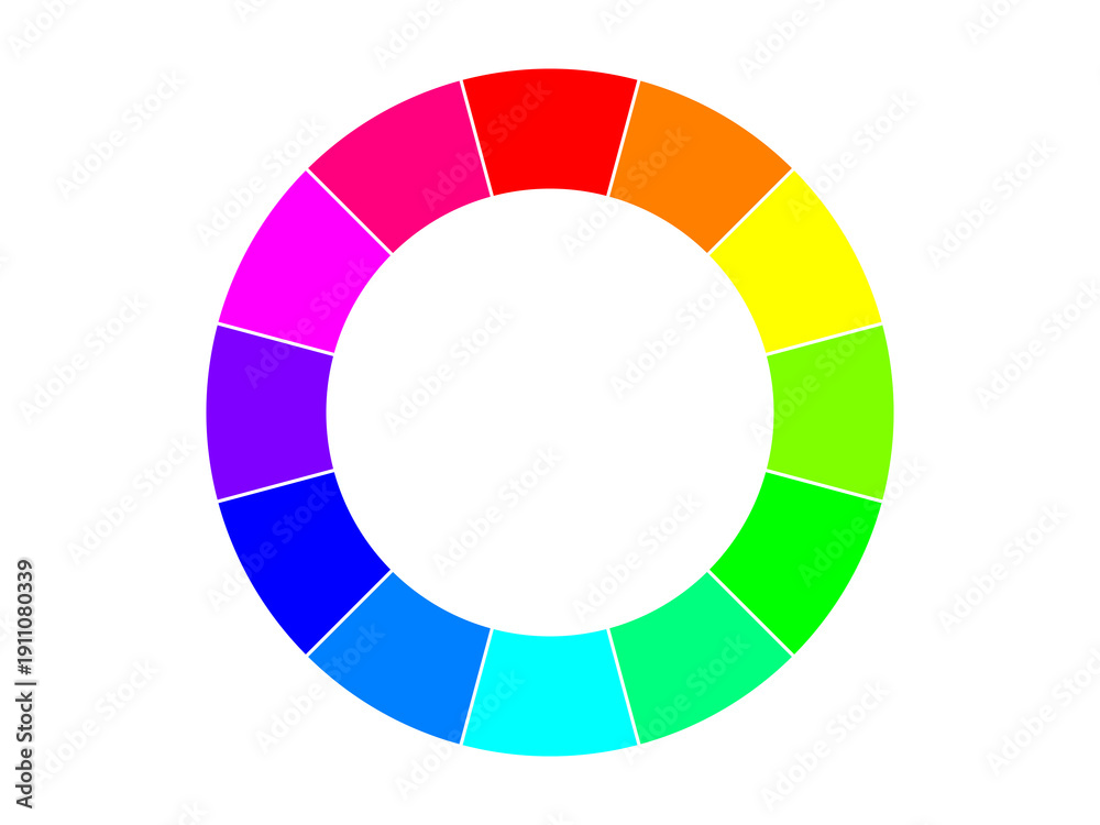 Obraz premium 12色カラーチャート