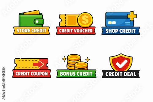 Store credit and financial rewards with bonus points and coupon deals concepts