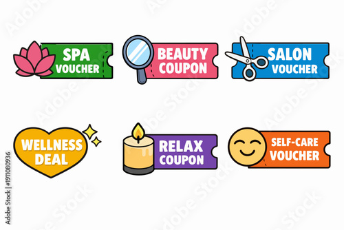 Wellness, beauty, and spa vouchers set offering self-care and relaxation deals