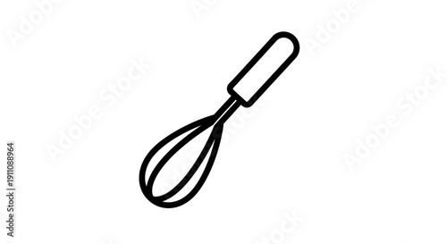 Whisk kitchen utensil for mixing eggs.