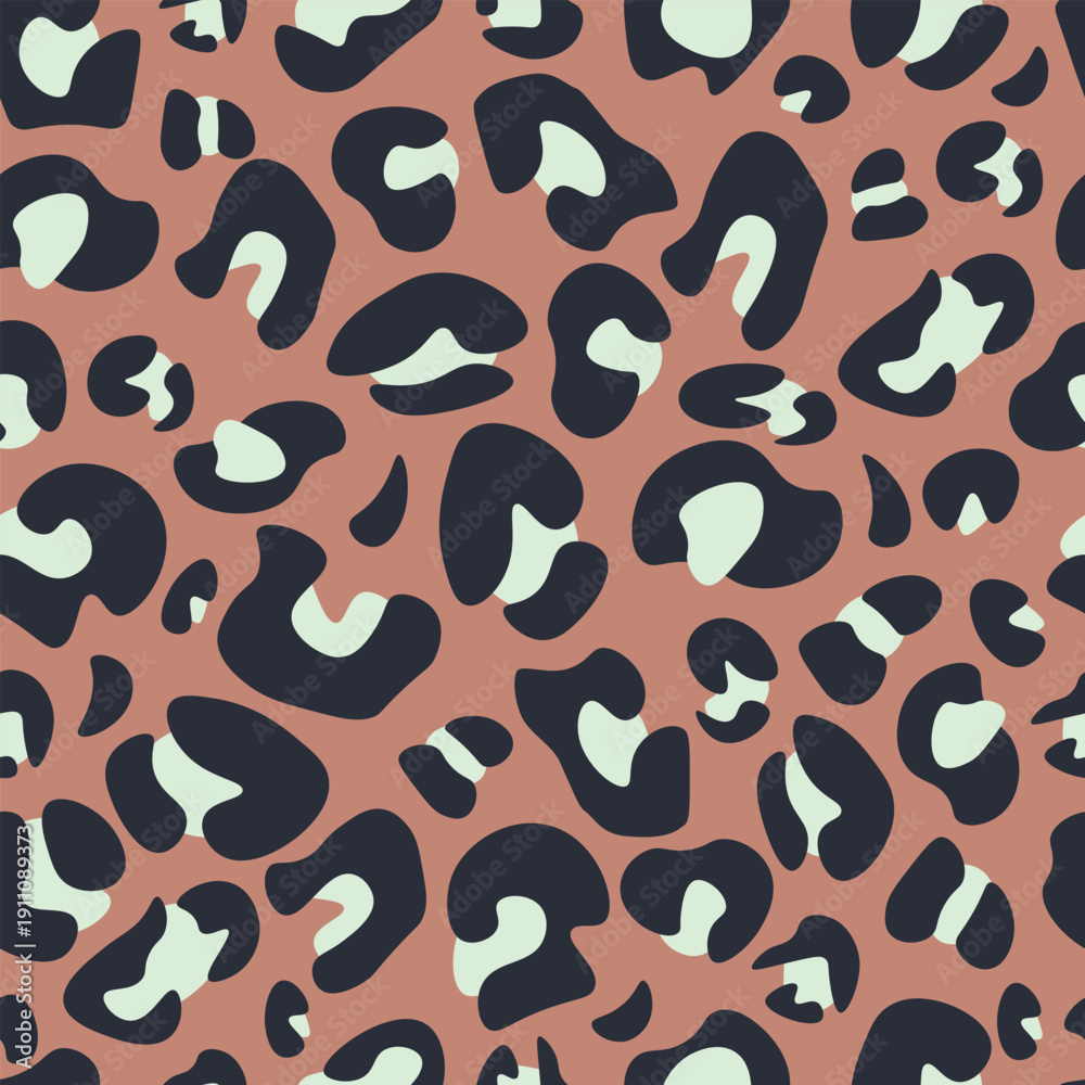 Obraz premium Leopard Seamless Pattern Vector