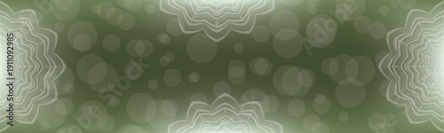 Round mandala on dreamy peach fuzz gradient background. Translucent mesh pattern in the form of a mandala. Mandala with floral patterns. Gradient background with round mandala, New Pattern gradient co