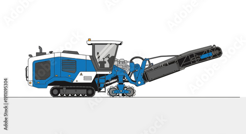 Heavy Construction Machine For Road Repair And Maintenance Operations