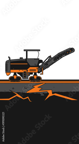 Heavy Construction Machine Paving Road Surface For Urban Development Projects