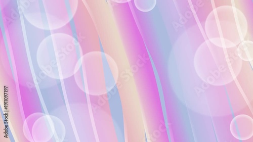 Pastel Colored Background with White Circles.