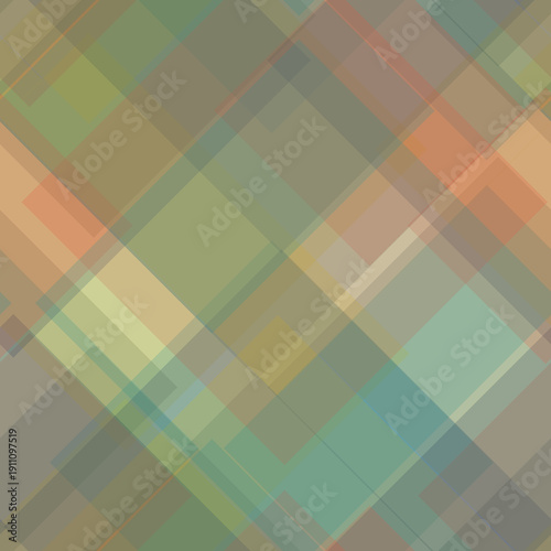 Retro Diner Teal and Pastel Orange Seamless Geometric Diamond Pattern for Food and Lifestyle UI