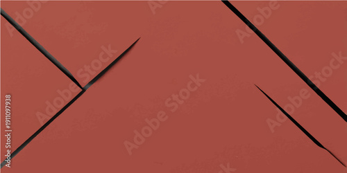 Abstract business illustration featuring a close up of red and white background lines and an arrow symbolizing a clock and the concept of time