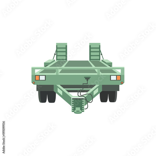 Heavy Duty Flatbed Trailer For Transporting Cargo And Equipment