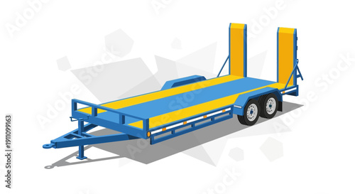 Heavy Duty Flatbed Trailer For Transporting Goods And Vehicles