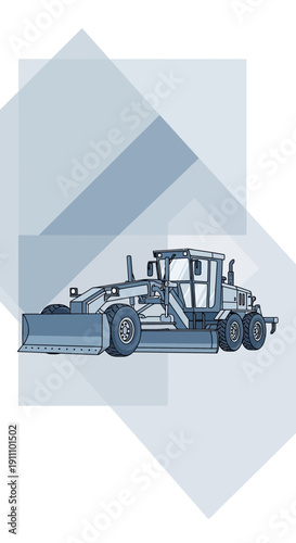 Heavy Duty Grader Machine For Road Construction and Earthmoving Tasks