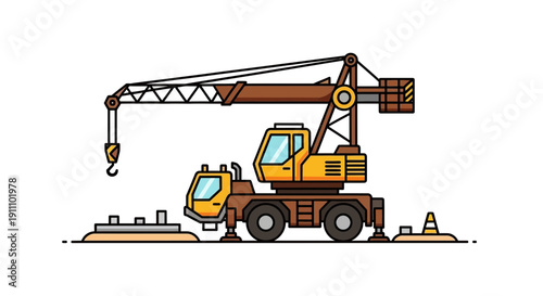 Heavy Duty Mobile Crane Equipment For Construction And Industry