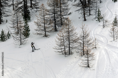 Risoul France ski resort mountain skiers