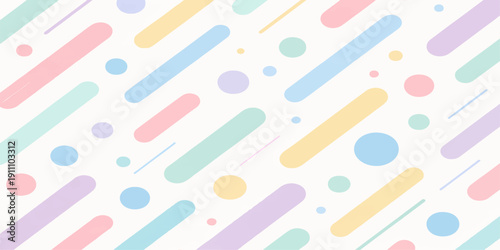 Seamless pattern with ice cream and lollipops featuring colorful office paperclips and school supply pins in a pink and red illustration set