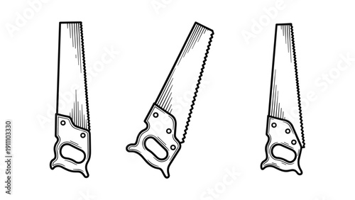Hand Saw Illustrations