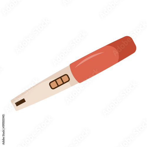 Pregnancy test flat icon illustration