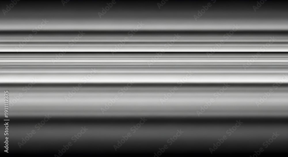 Fototapeta premium Abstract Metallic Background with Horizontal Silver and Grey Chrome Lines and Smooth Gradients