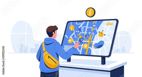 Interactive Digital Map Interface Exploration