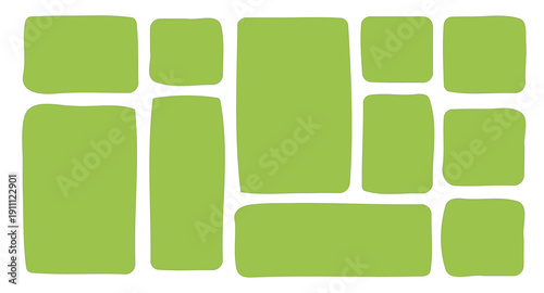 Sticker organic blob abstract blobs and asymmetric rectangles create playful vector borders. Cute watercolor bubbles with gradient effects form unique textbox designs for creative layouts. Vector