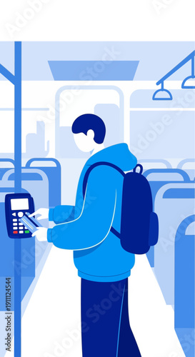 Modern Public Transit Payment System Seamless Travel Experience