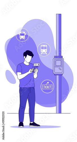 Modern Urban Commuter Using Digital Ticketing System Seamlessly
