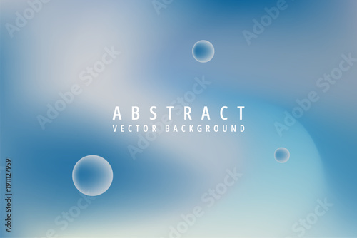 Minimalist vector background featuring soft gradient transitions and translucent floating sphere elements suitable for modern design.