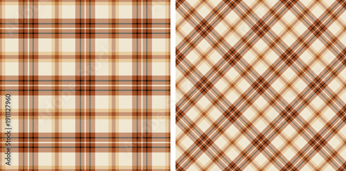 Plaid seamless pattern. Repeating checker fabric for design prints plaids. Repeated check ekose. Checks square line. Vichi geometric cloth. Tartan repeat textile. Madras flannel. Vector illustration