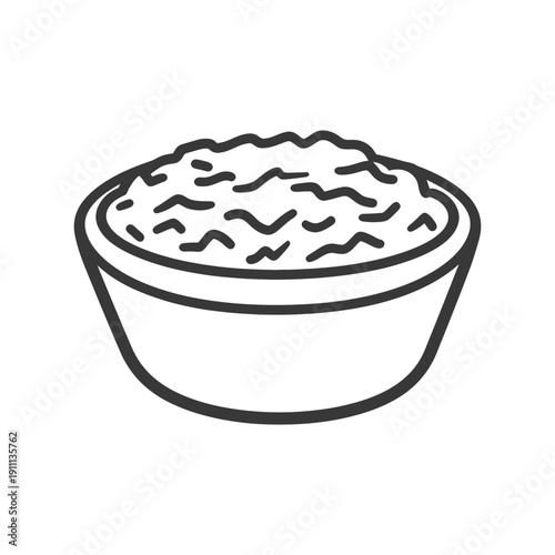 A bowl filled with grainy food ready to be eaten