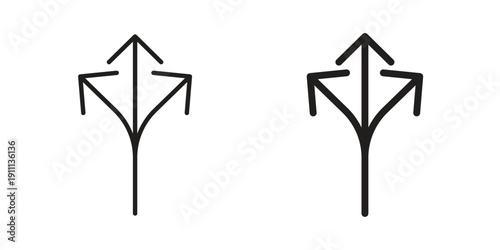 Flexibility icon. Line and Silhouette Icon Set.