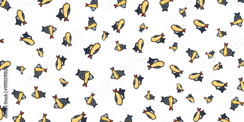 Whimsical Collection of Adorable Cartoon Penguins Scattered Across a White Background