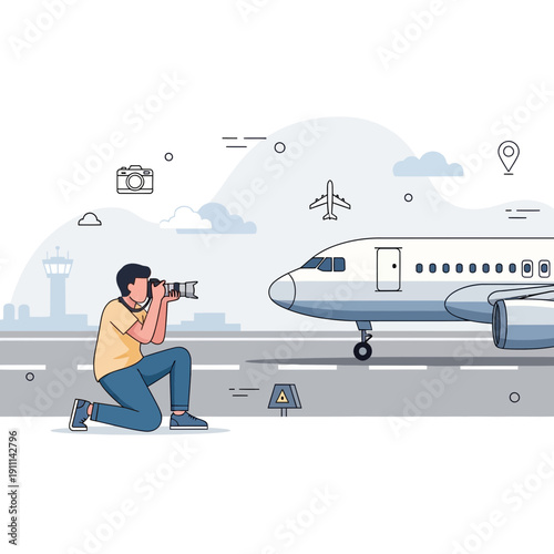 Photographer Captures Aircraft Moment on Tarmac With Digital Camera