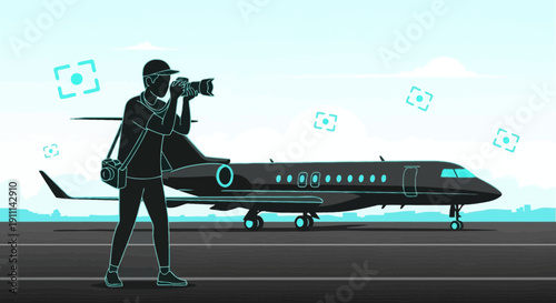 Photographer Captures Luxury Private Jet on Tarmac