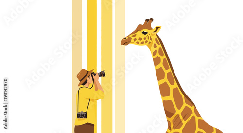 Photographer Captures Majestic Giraffe Encounter Vividly