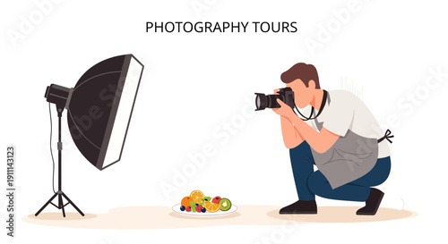 Photographer Captures Vibrant Fruit Platter With Studio Lighting Setup