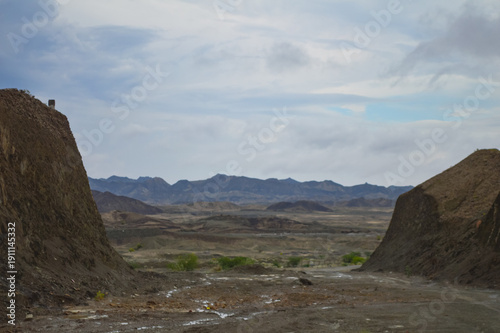 mountain scenery landscape with blue sky and clouds outdoor countryside
