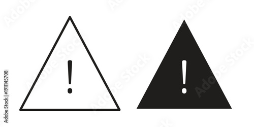 Attention icon. Vector Isolated Illustration for web design.
