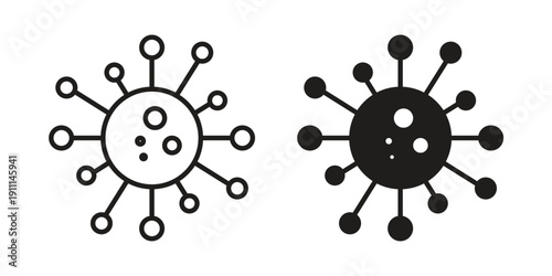 Bacteria icon. Vector Isolated Illustration for web design.