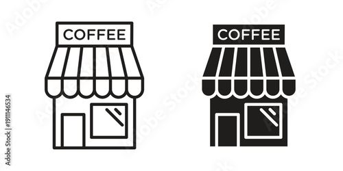 Cafe icon. Vector Isolated Illustration for web design.