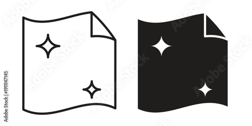 Cleaning cloth icon. Vector Isolated Illustration for web design.
