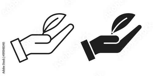 ECO friendly icon. Vector Isolated Illustration for web design.