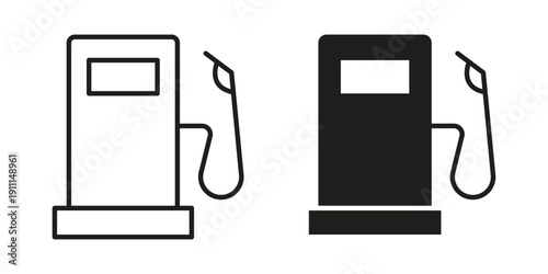Gas station icon. Vector Isolated Illustration for web design.