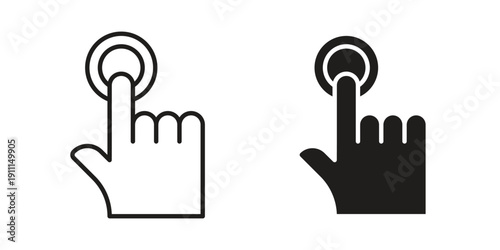 Interaction icon. Vector Isolated Illustration for web design.