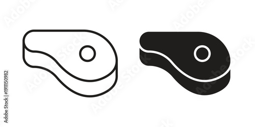 Meat icon. Vector Isolated Illustration for web design.