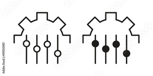 Mass customization icon. Vector Isolated Illustration for web design.