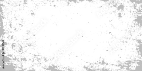 Aged vintage wallpaper featuring a rough grunge paper texture and dirty concrete surface pattern on an old grey wall backdrop with blank space for art design