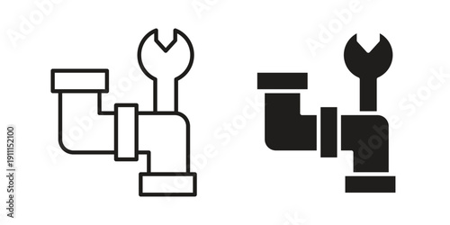Plumbing icon. Vector Isolated Illustration for web design.
