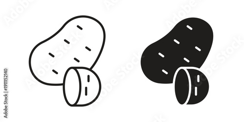 Potato icon. Vector Isolated Illustration for web design.