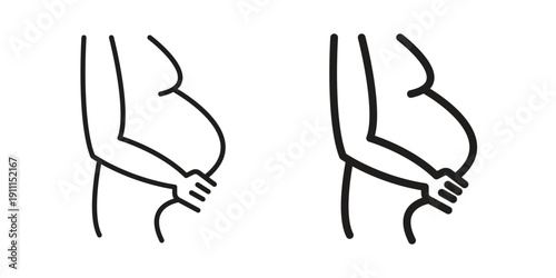 Pregnancy complications icon. Vector Isolated Illustration for web design.